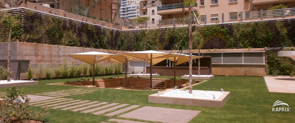 Elegant umbrellas in Lebanon